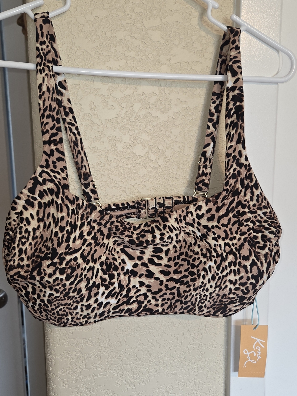 Kona Sol Leopard SWIM TOP